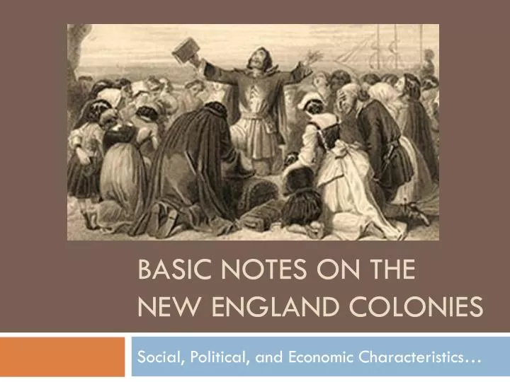 new england colonies social
