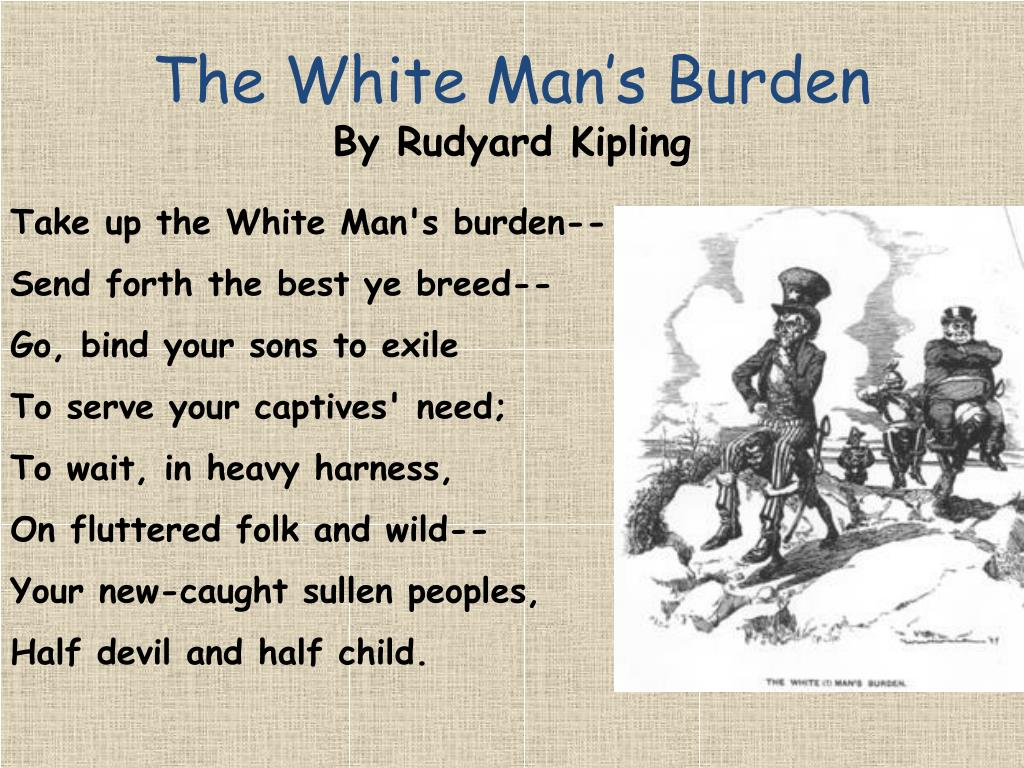 the white man's burden essay
