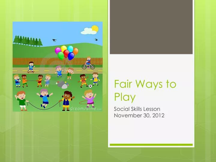 fair play powerpoint presentation