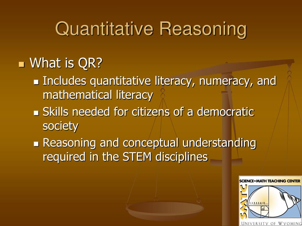 what is quantitative reasoning and representation