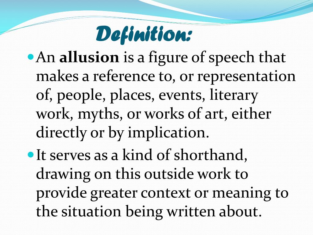 PPT - Allusions PowerPoint Presentation, free download - ID:1947986