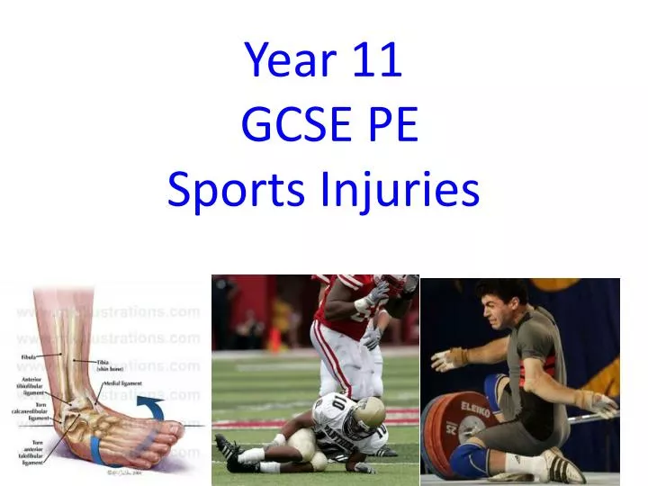 year 11 gcse pe sports injuries n.