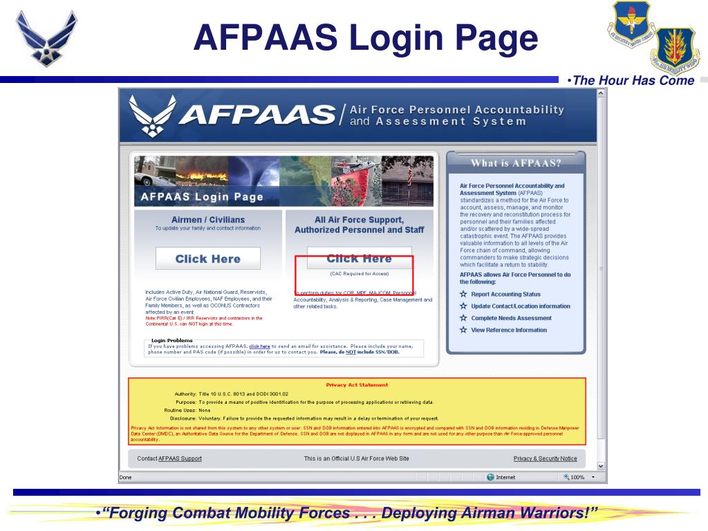 afpaas login