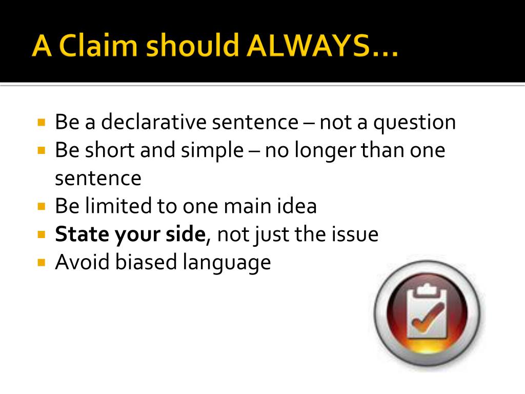 PPT Writing A Quality Claim PowerPoint Presentation Free Download 