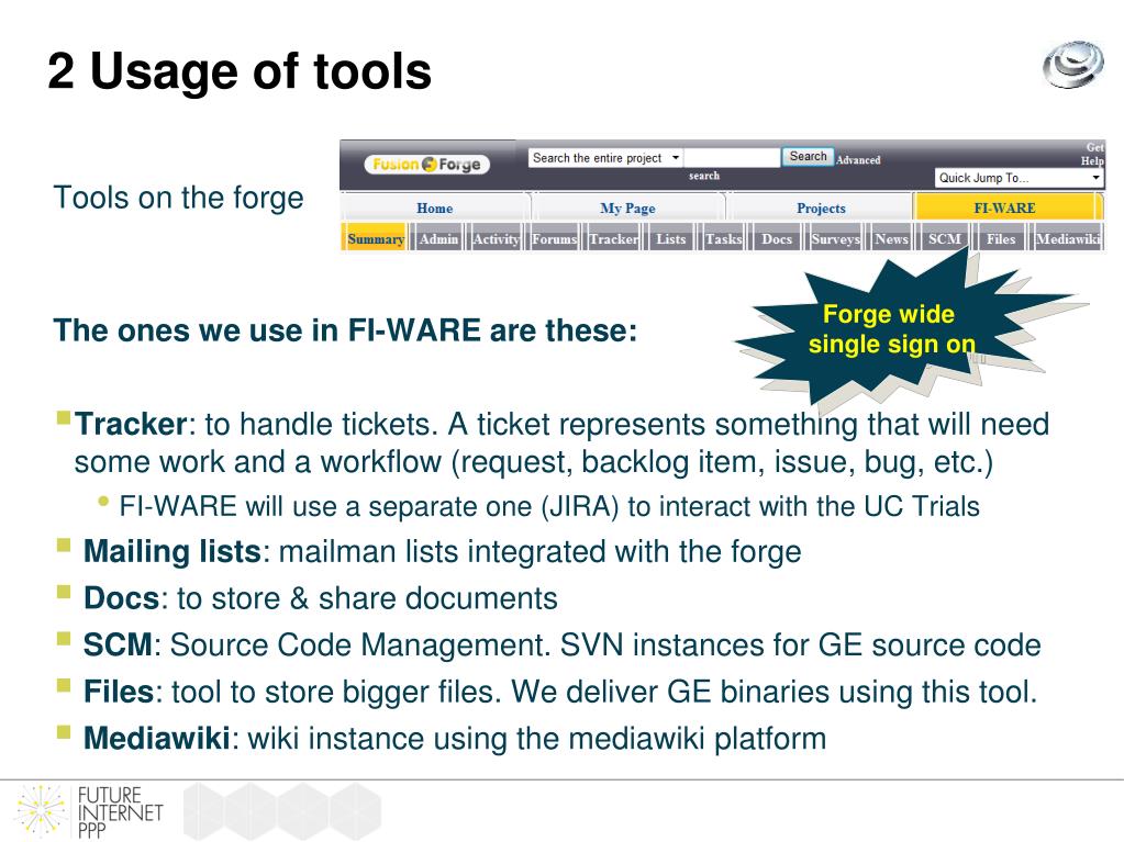 Furow Software Tutorial PPT - Leveraging FusionForge for Collaborative Development in FI-WARE ...