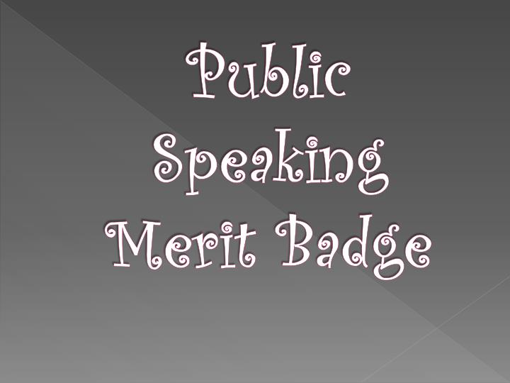 ppt brighton venturers 1012 powerpoint presentation id 2459179 public speaking merit badge