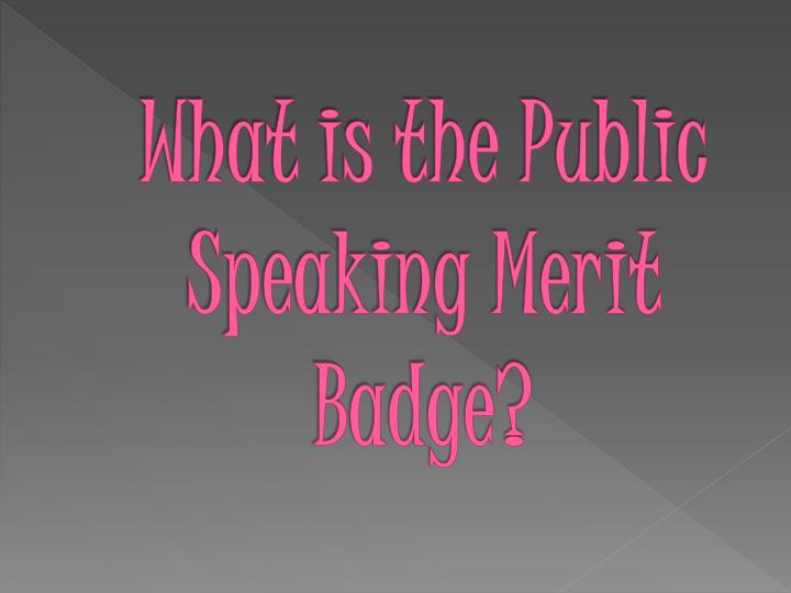 ppt brighton venturers 1012 powerpoint presentation id 2459179 public speaking merit badge