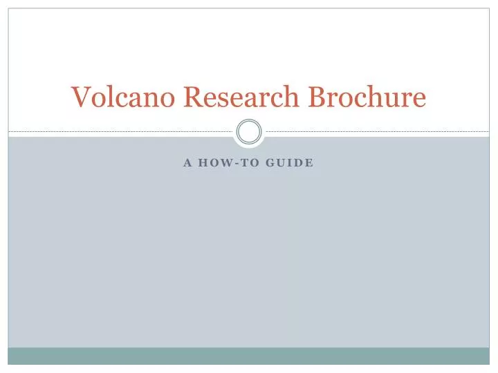 volcano research brochure n.