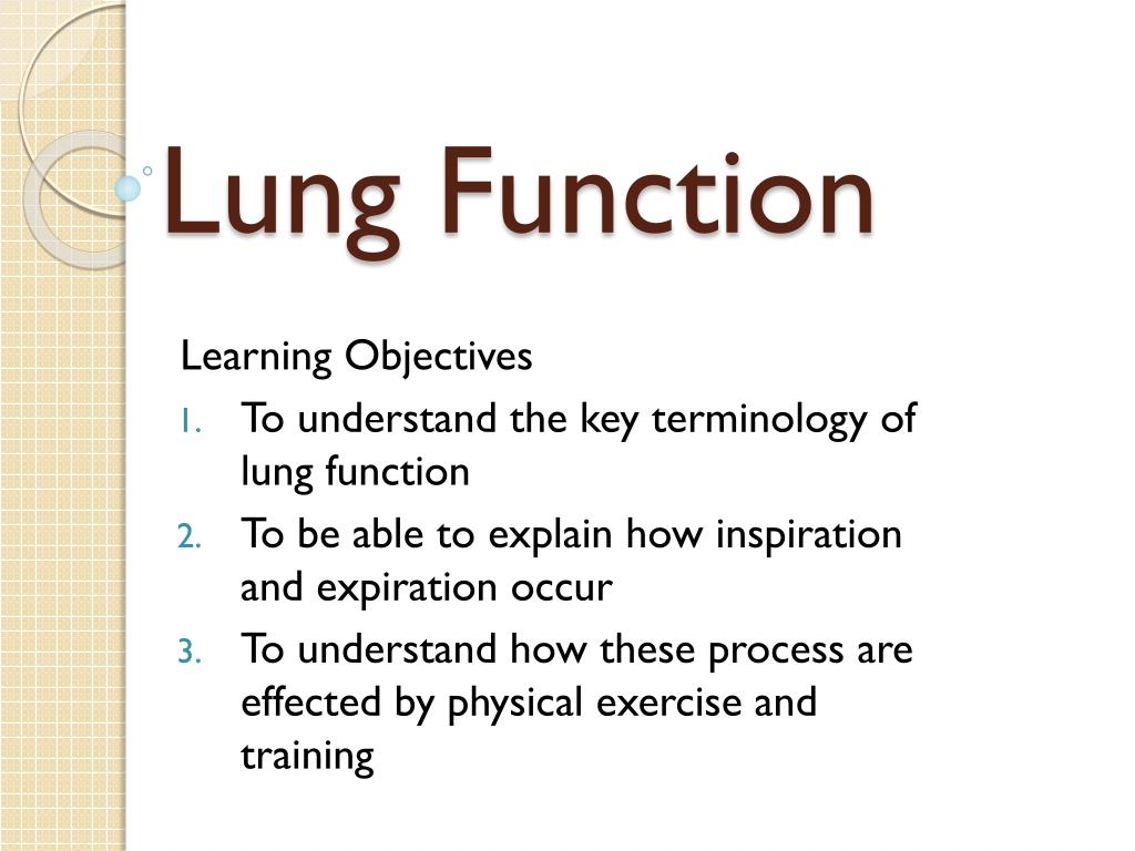 Lung Function Test Ppt