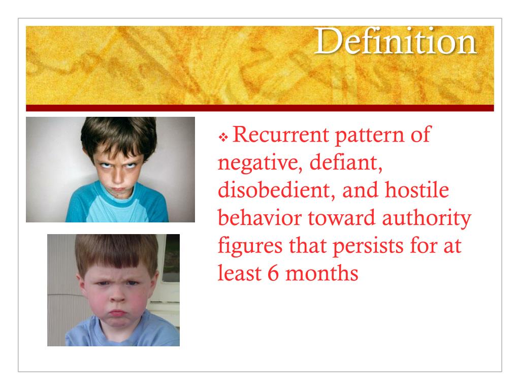 PPT - Oppositional Defiant Disorder PowerPoint Presentation, Free ...