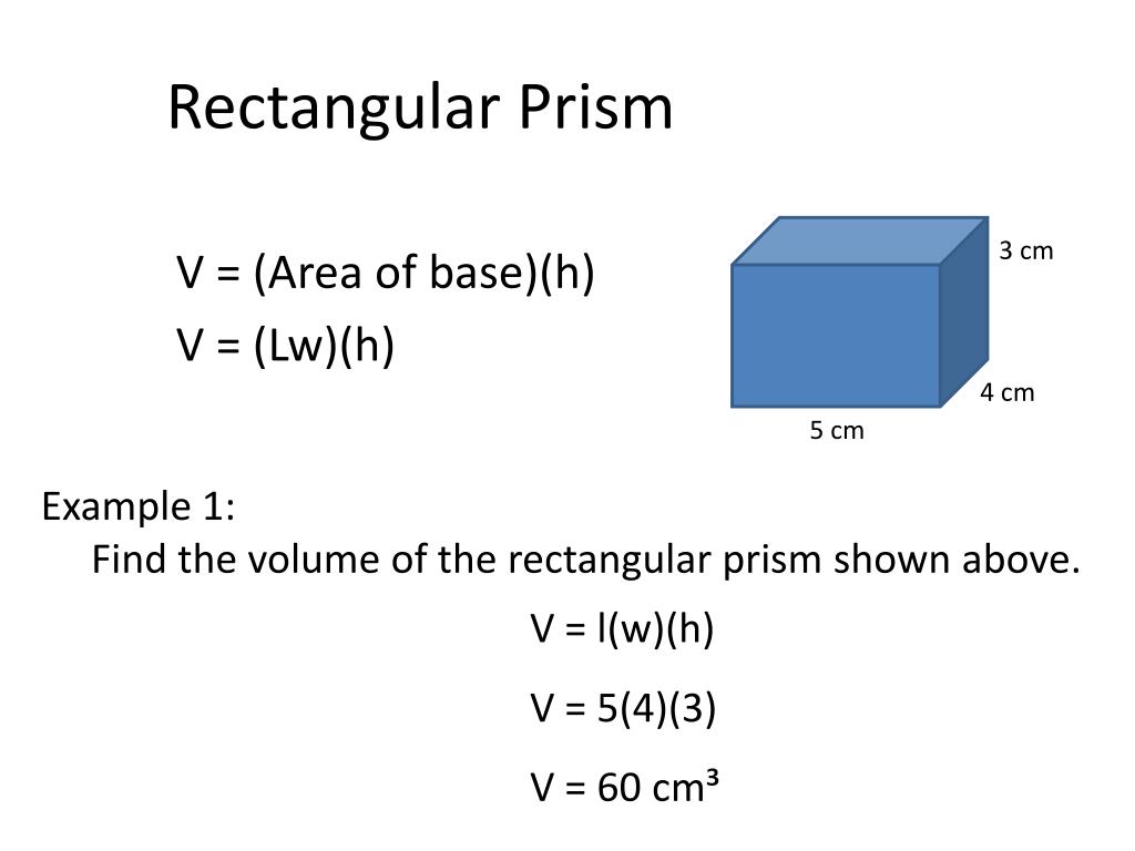 volume of triangular prism in cubic centimeters