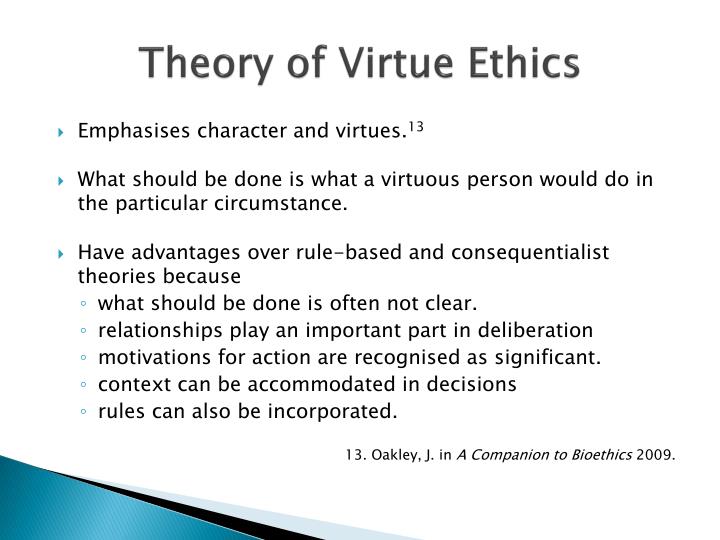 virtue theory research paper