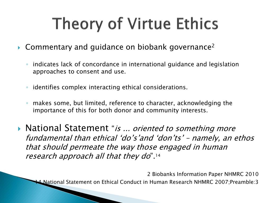 virtue theory research paper