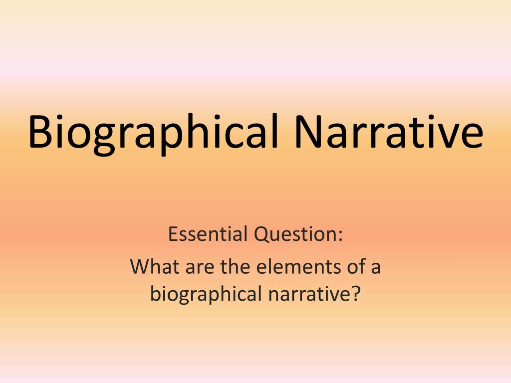 biographical narrative research method