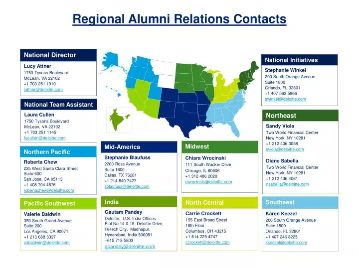 regional alumni relations contacts n.