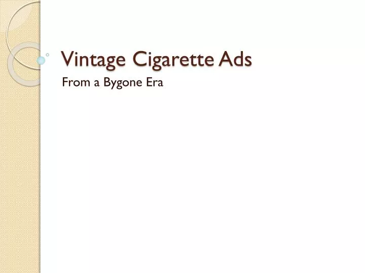 vintage cigarette ads n.