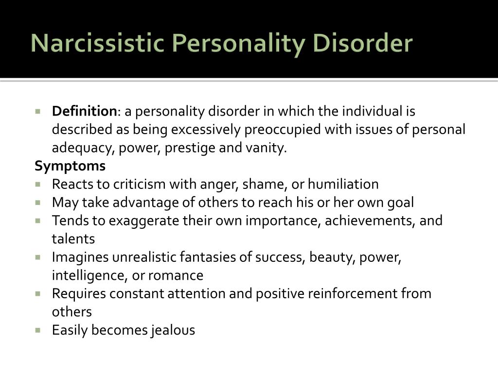 what is the meaning of narcissist