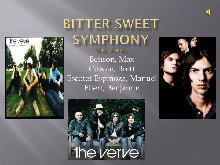 TÉLÉCHARGER BITTER SWEET SYMPHONY THE VERVE THE TÉLÉCHARGER BITTER SWEET VERVE SYMPHONY