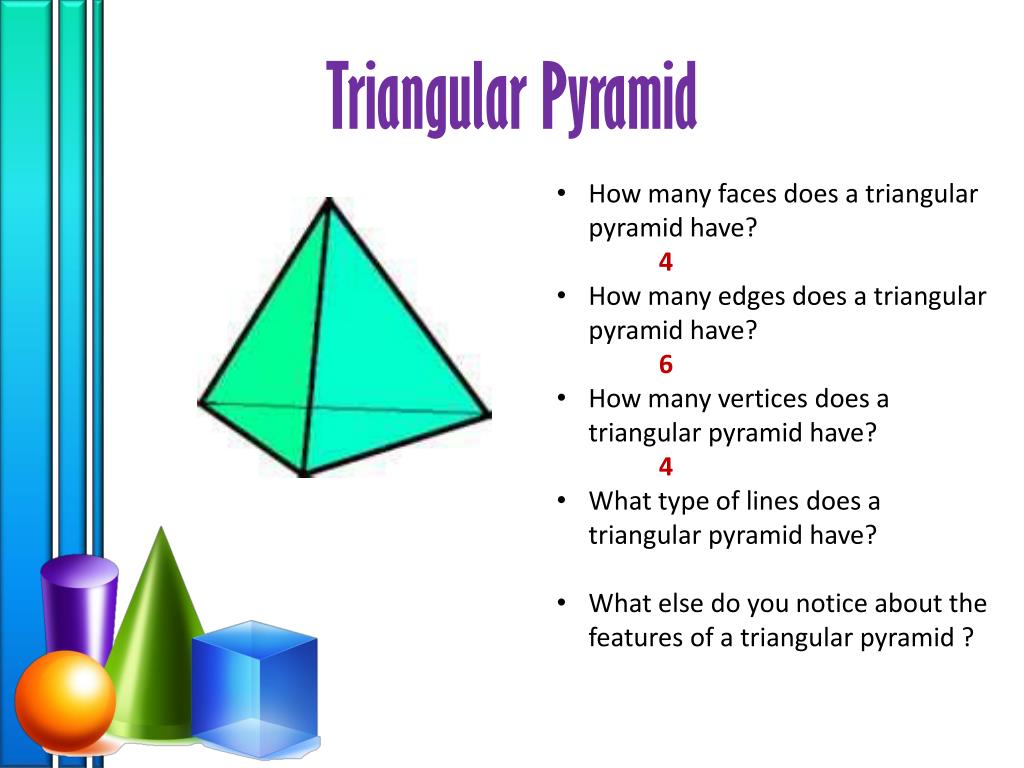 how many vertices does a triangular pyramid have