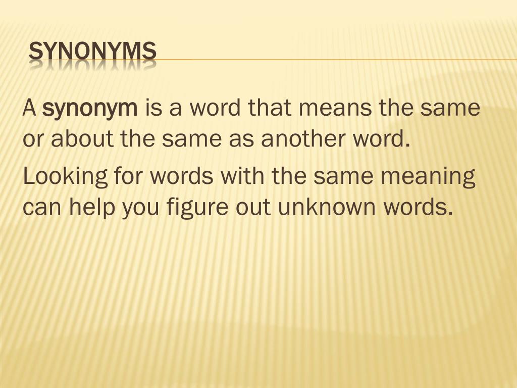 PPT - Today we will review how to determine between synonyms and antonyms  PowerPoint Presentation - ID:9468879