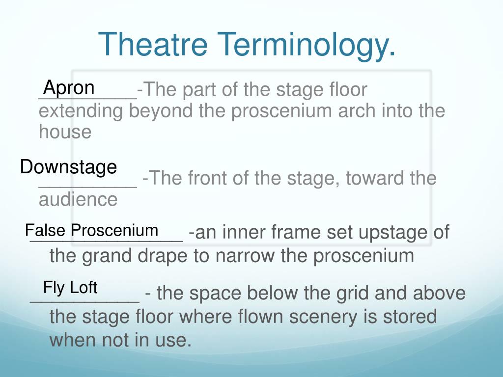 presentation theatre definition