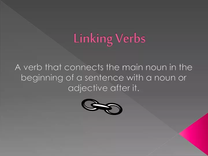 linking verbs n.