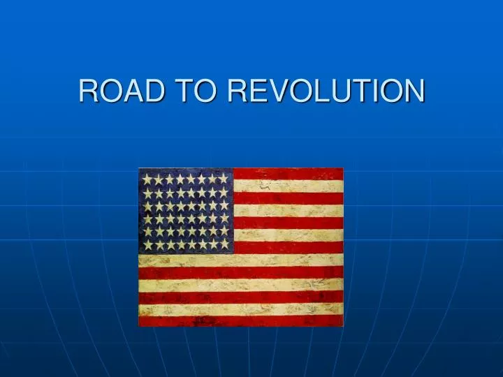 road to revolution n.