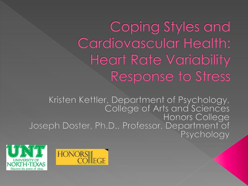 PPT - Coping Styles and Cardiovascular Health: Heart Rate Variability