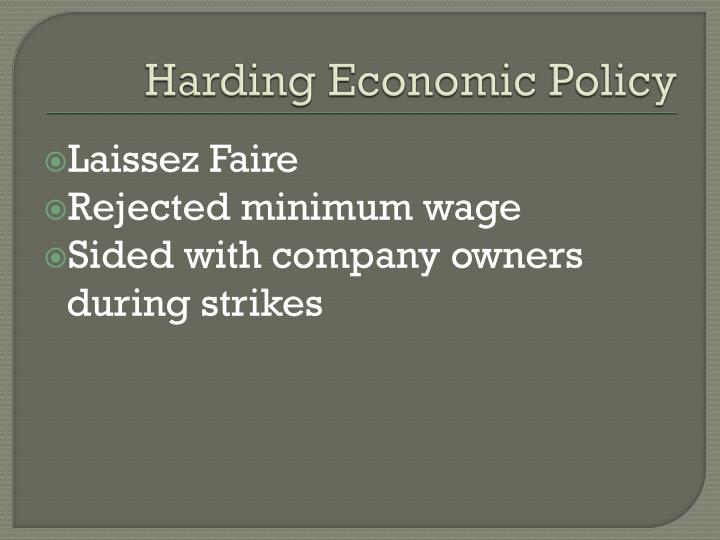 PPT - Harding & Coolidge Economic & Foreign Policy ... PPT - Harding & Coolidge Economic & Foreign Policy ...
