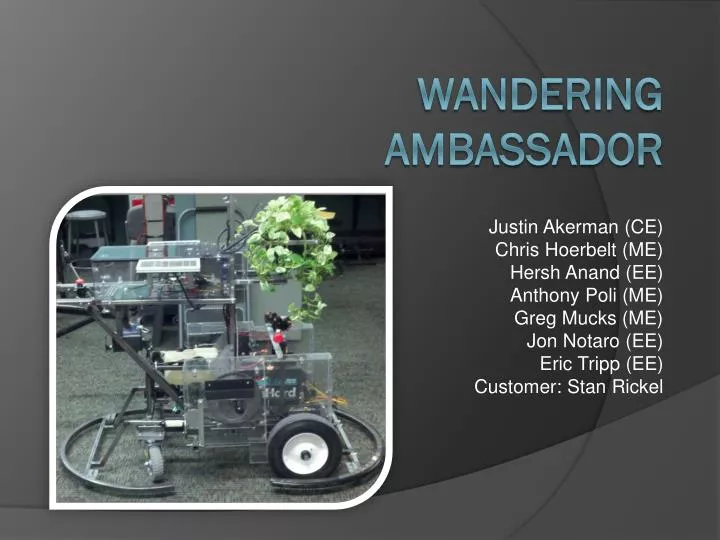 wandering ambassador n.