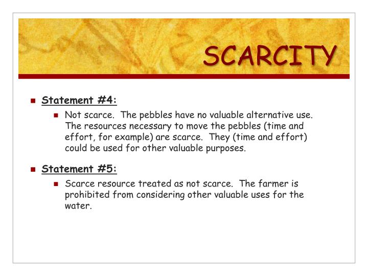 why is scarcity so important economics
