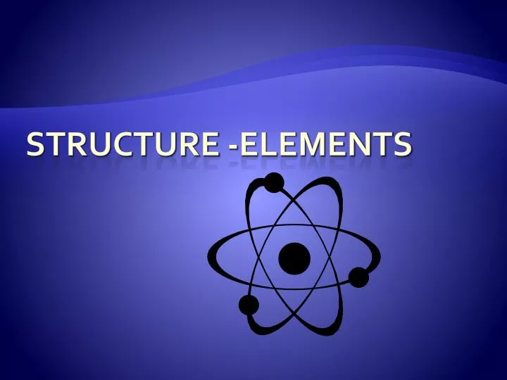 structure elements n.