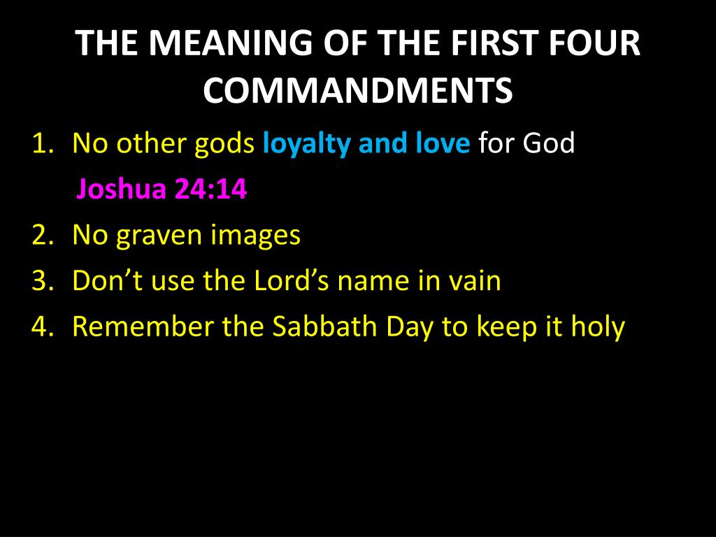 PPT The Ten Commandments PowerPoint Presentation, free download ID