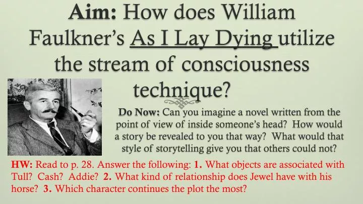 the unique characters and plot of william faulkners novel as i lay dying William faulkner’s classic, as i lay dying, has been banned by as i lay dying on william faulkner’s as i one of ten extant copies of a banned novel. the unique characters and plot of william faulkners novel as i lay dying William faulkner’s classic, as i lay dying, has been banned by as i lay dying on william faulkner’s as i one of ten extant copies of a banned novel.