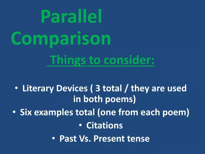 comparing poems essay introduction 2 introduction in your introductory paragraph: a identify the poem that you are writing your thesis about state the author’s name, and the poem’s title and date of publication. comparing poems essay introduction 2 introduction in your introductory paragraph: a identify the poem that you are writing your thesis about state the author’s name, and the poem’s title and date of publication.