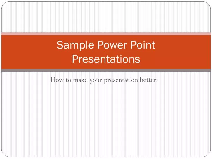 sample power point presentations n.