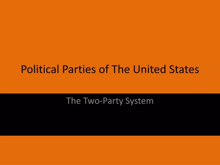 political parties of the united states n.