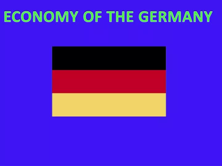 economy of germany presentation