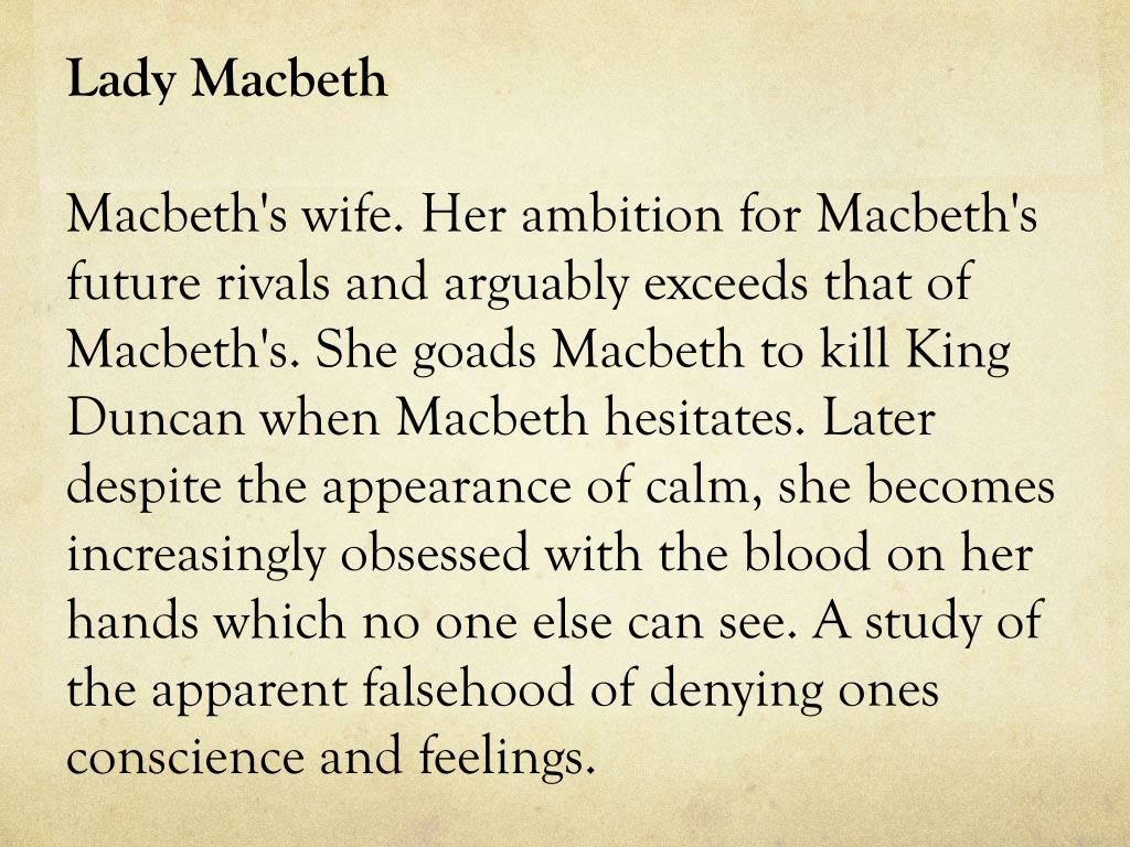Characters  Macbeth A Detailed Annotation