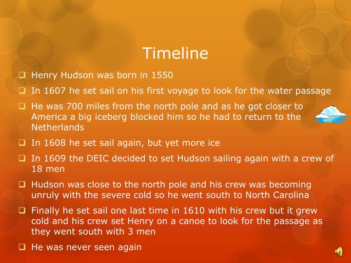 henry hudson voyages timeline
