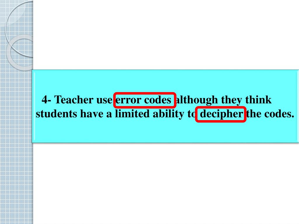 Teaching Skill Error Code PPT - Ministry of Education ELT. General Supervision PowerPoint ...
