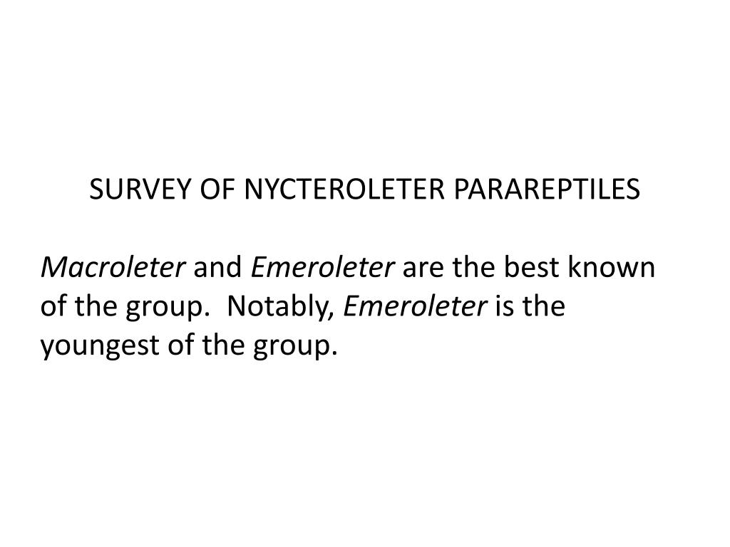 PPT - BIOLOGY 622 – FALL 2014 BASAL AMNIOTA - STRUCTURE AND PHYLOGENY ...