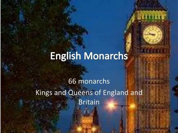 english monarchs n.