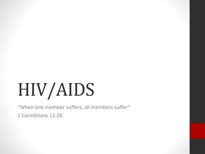 PPT - HIV/AIDS PowerPoint Presentation, free download - ID:2472250