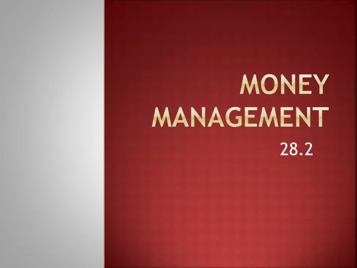PPT Money Management PowerPoint Presentation, free download ID2472660
