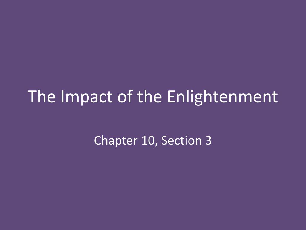 impact of the enlightenment