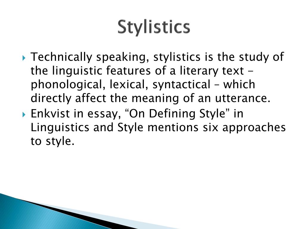 types of speech in stylistics