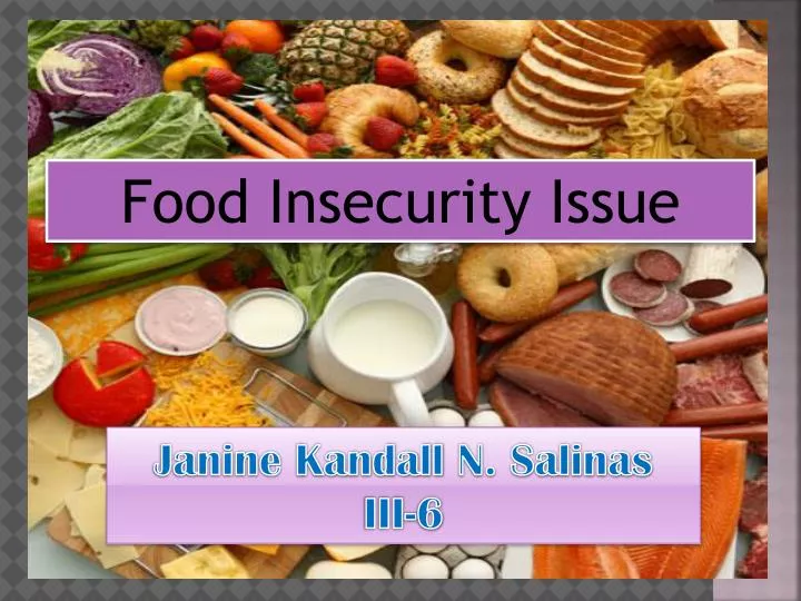 powerpoint presentation on food insecurity