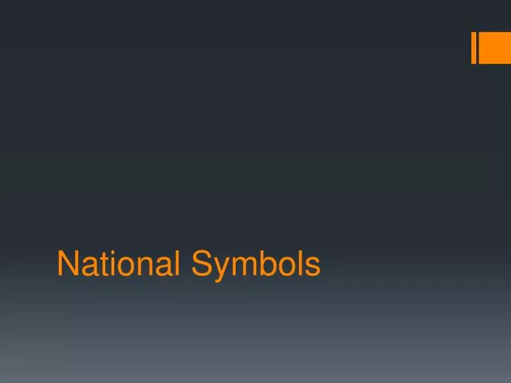 national symbols n.