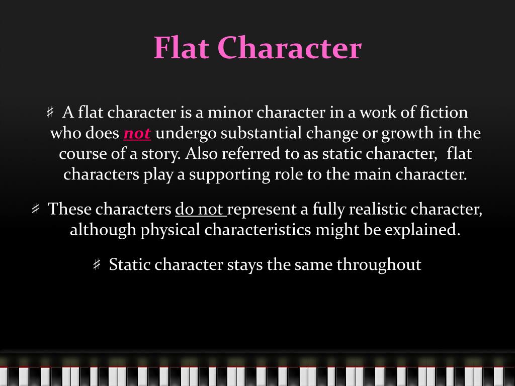 simple definition of flat character
